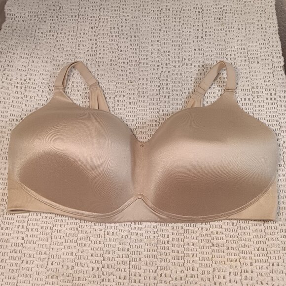 Cacique women's plus size 'Lightly Lined No-Wire' beige full coverage bra sz 42H - Picture 1 of 15